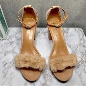 Report Parisa Blush Ankle Strap Heels